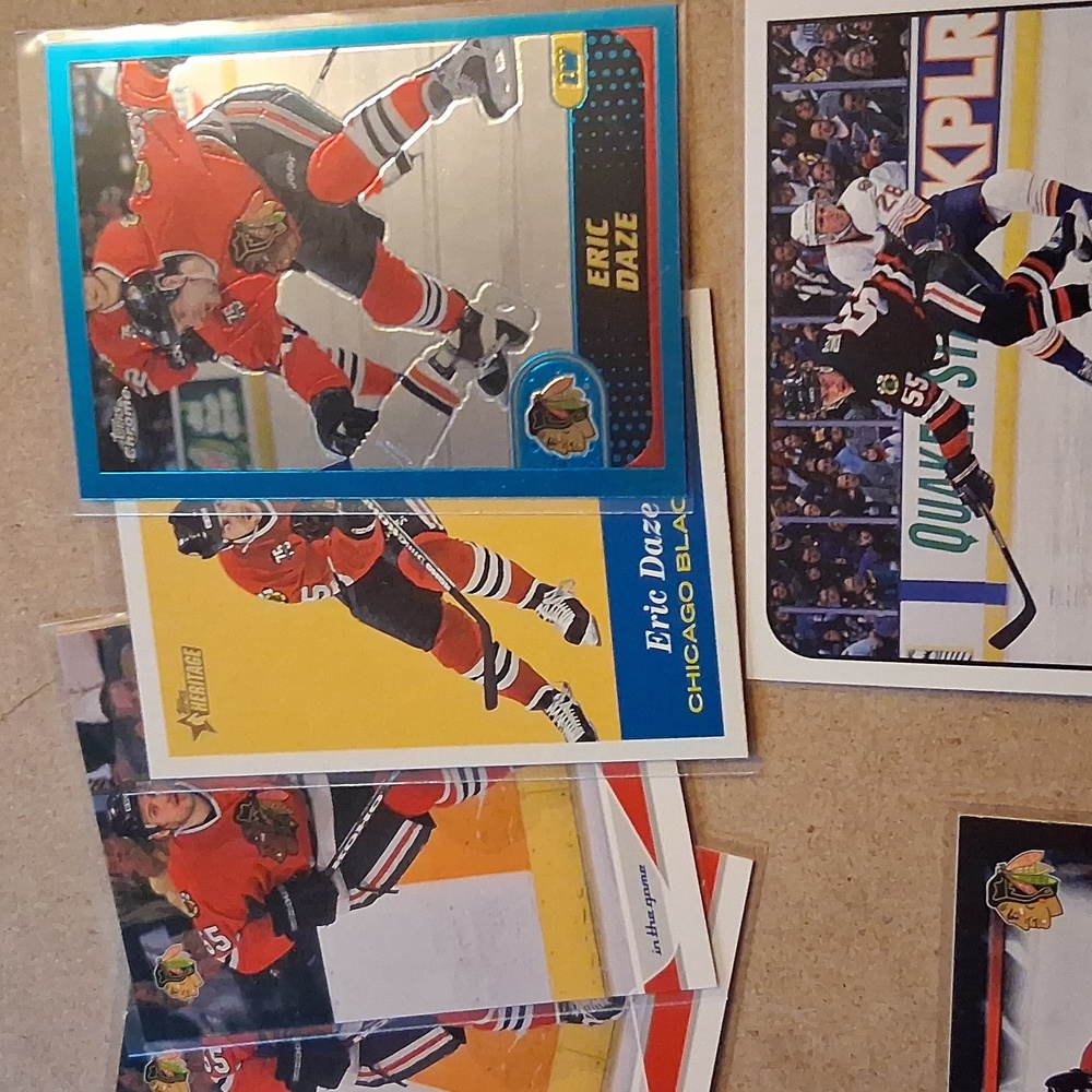 Eric Daze Chicago Blackhawks Hockey Trading Cards Set